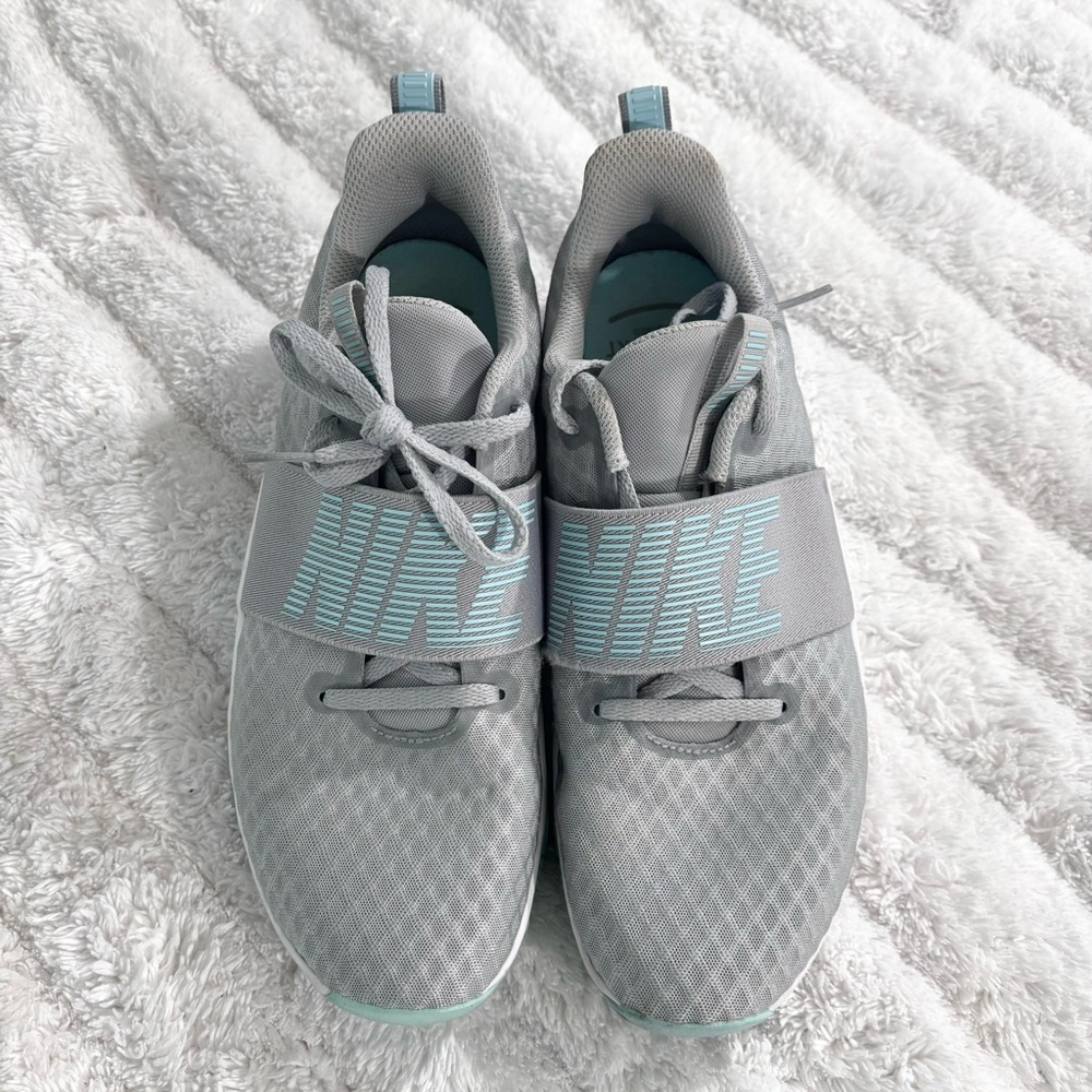 Nike renew gray and teal shoes
